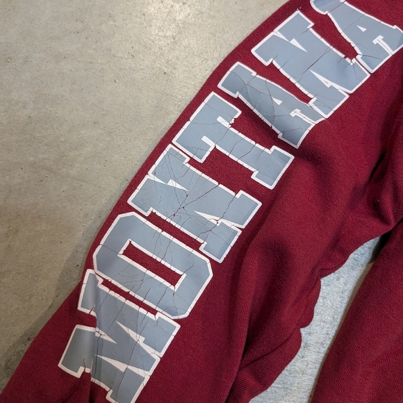 Montana Grizzlies Red Varsity Jacket Women's XS-S UofM - Picture 3 of 7